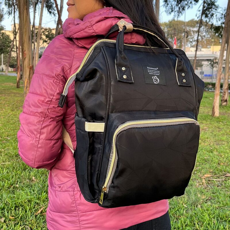 Mochila Pañalera Black Baby
