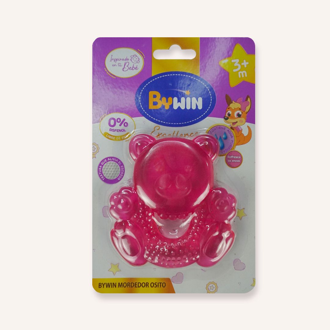 Post 145- Mordedor Bywin de Agua Osito Rosa - Imagen 1