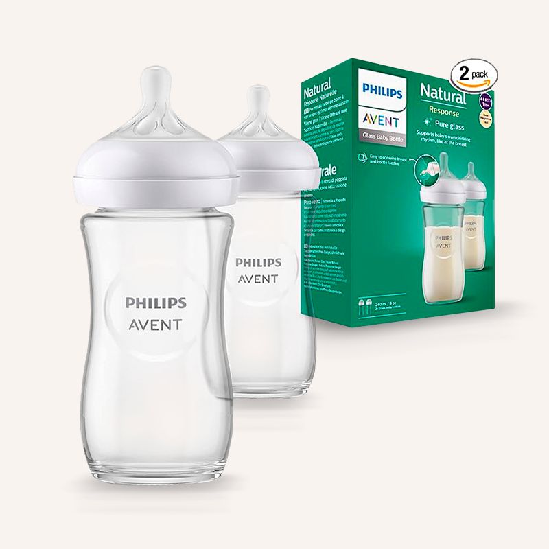 Biberon Philips Avent Natural 3.0 De Vidrio 8oz/240ml 2pz