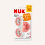 Chupón Signature Pack de 3 NUK Rosado