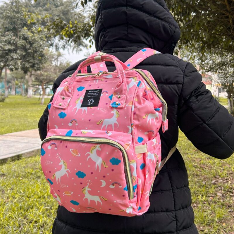 Mochila Pañalera Pink Unicorn