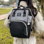 Mochila Pañalera Dark and Gray Love