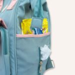 Mochila Pañalera Pastel Blue Lovely - Imagen 4